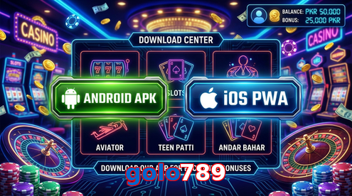 Main screen of Golo789 download page for PK players
